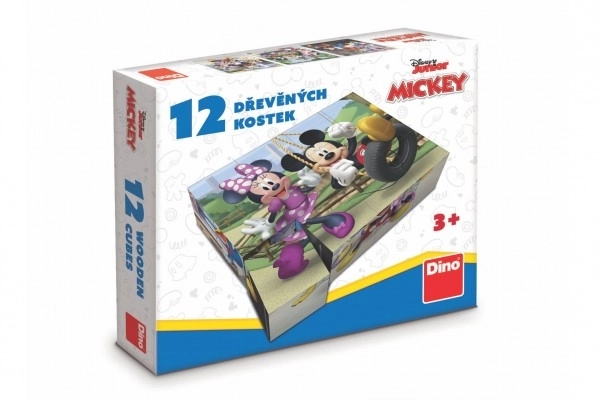 Képes kockák - Mickey Mouse, 12 db