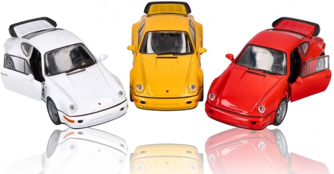 fém model porsche 911 turbo (964), 1:36 arány