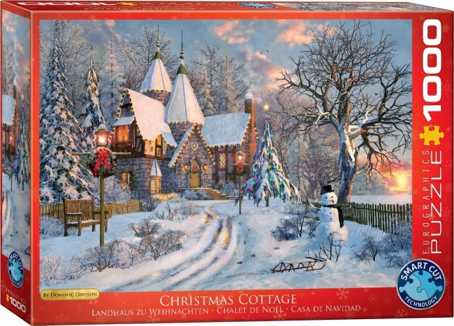 Karácsonyi ház puzzle 1000 darabos