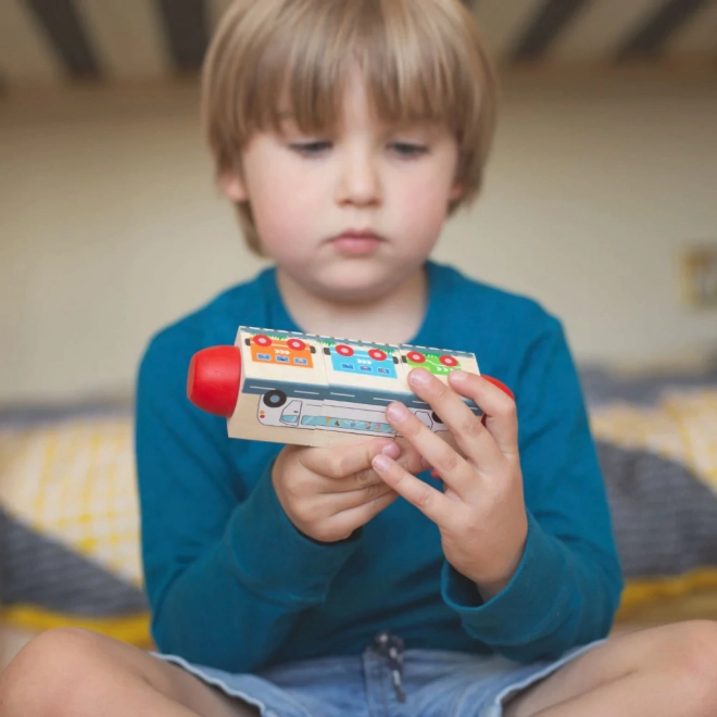 Motorikus henger közlekedés Bigjigs Toys