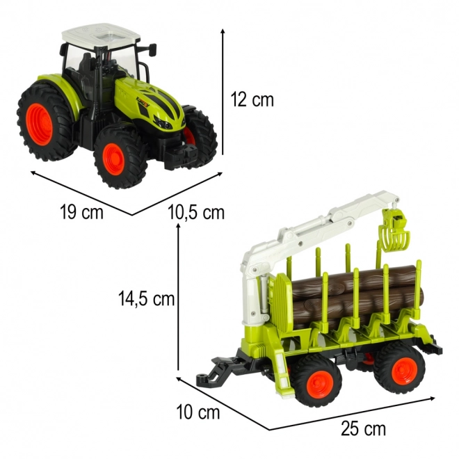 RC traktor székkel
