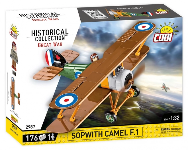 Építőjáték Sopwith Camel F.1 repülőgép modell