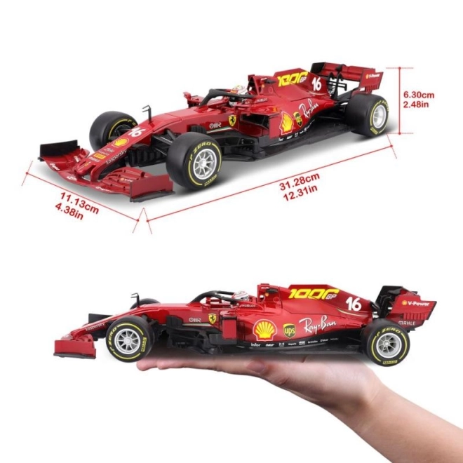 Bburago Ferrari F1 2020 - Charles LeClerc Modellszobor