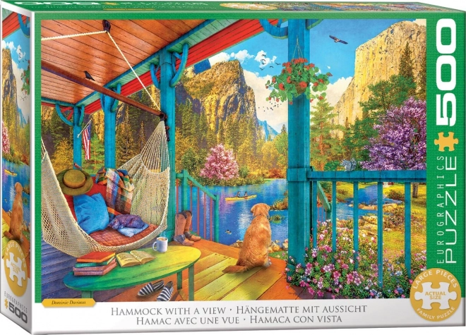 Eurographics panoráma kilátás puzzle XL 500 darabos