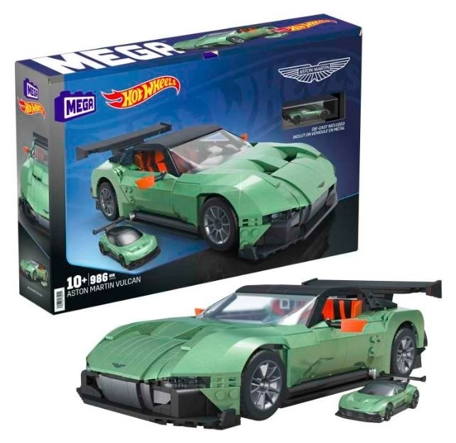 Konstruktív készlet Mega Hot Wheels Aston Martin Vulcan