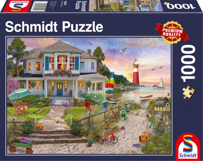 Tengerparti ház 1000 darabos puzzle készlet