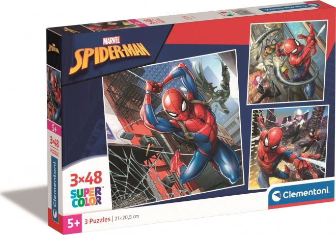 Clementoni 3 az 1-ben Spider-Man puzzle készlet