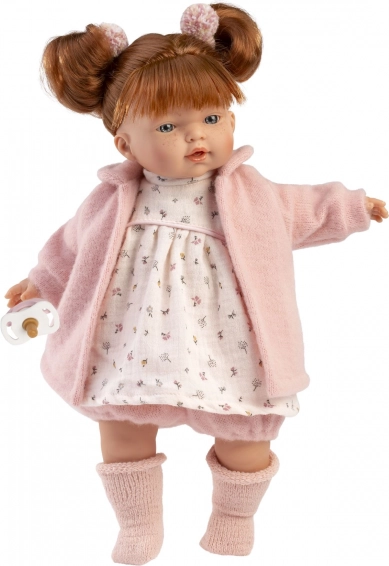 Llorens valósághű beszélő baba hangokkal, 33 cm