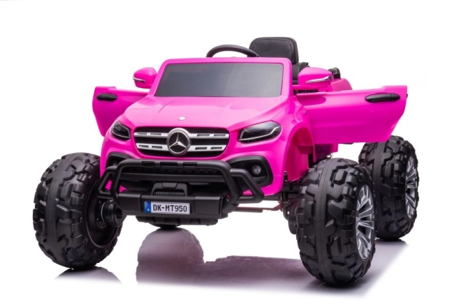 Rózsaszín Mercedes Akkumulátoros Autó Barbie