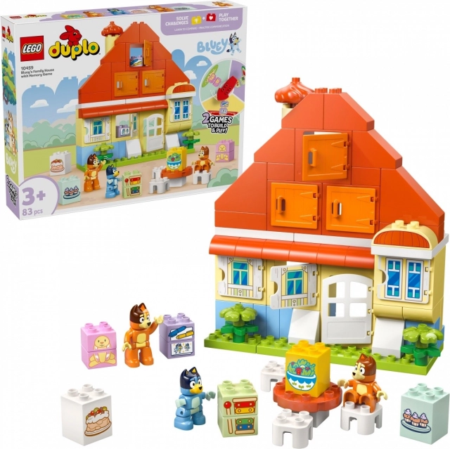 DUPLO Bluey Családi ház memóriajátékkal