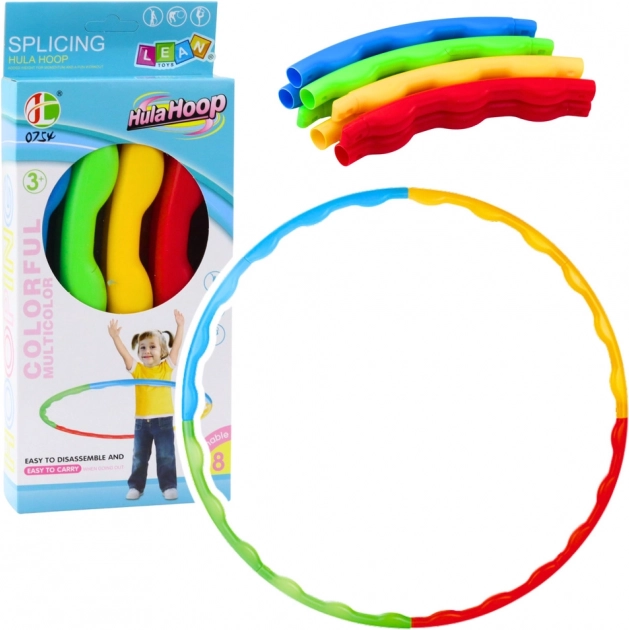 Színes összecsukható hula hoop 60 cm