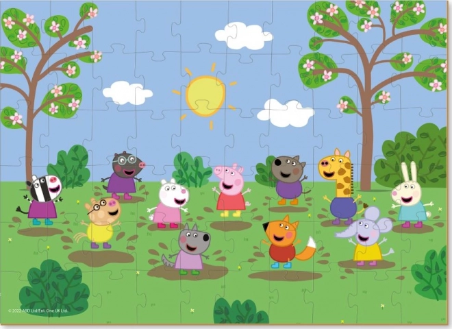 Peppa malac napfényes kaland puzzle 60 darabos