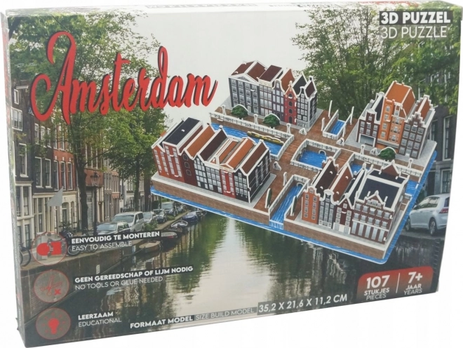 3D puzzle amszterdam csatorna negyed