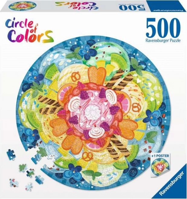 Ravensburger 500 darabos színes paletta jégkrém puzzle