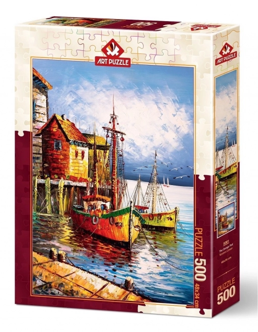 Narancs Kikötő Puzzle 500 Darabos