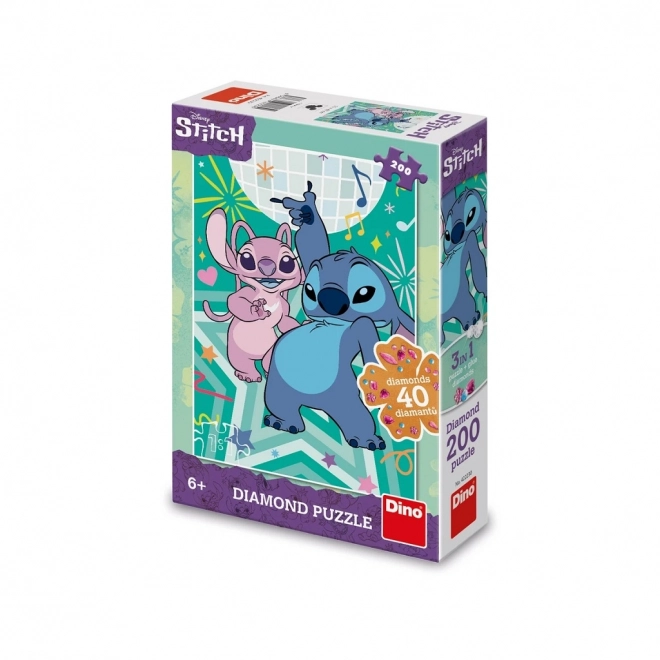 Stitch 200 darabos gyémánt puzzle