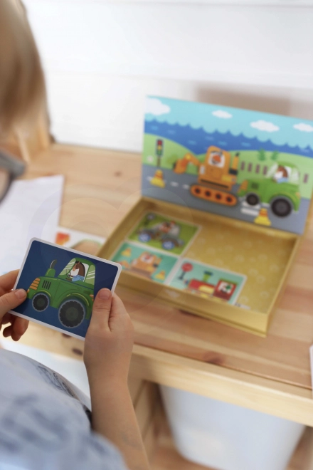 Tooky Toy Mágneses Montessori Szekrény 80 Darabbal