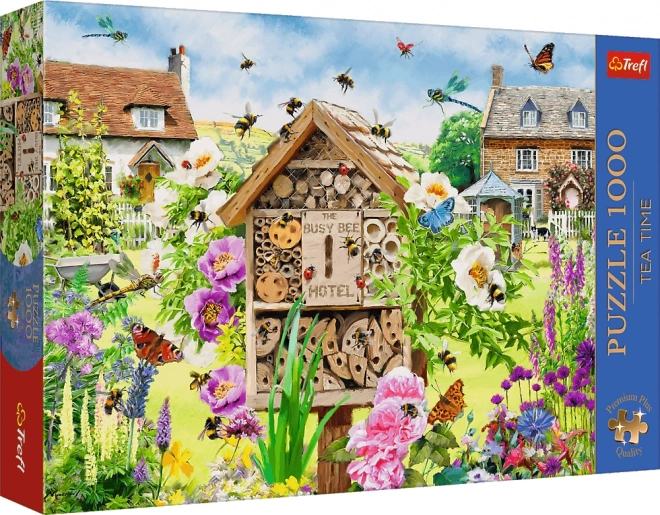 trefl puzzle 1000 darabos tea idő méhecske ház