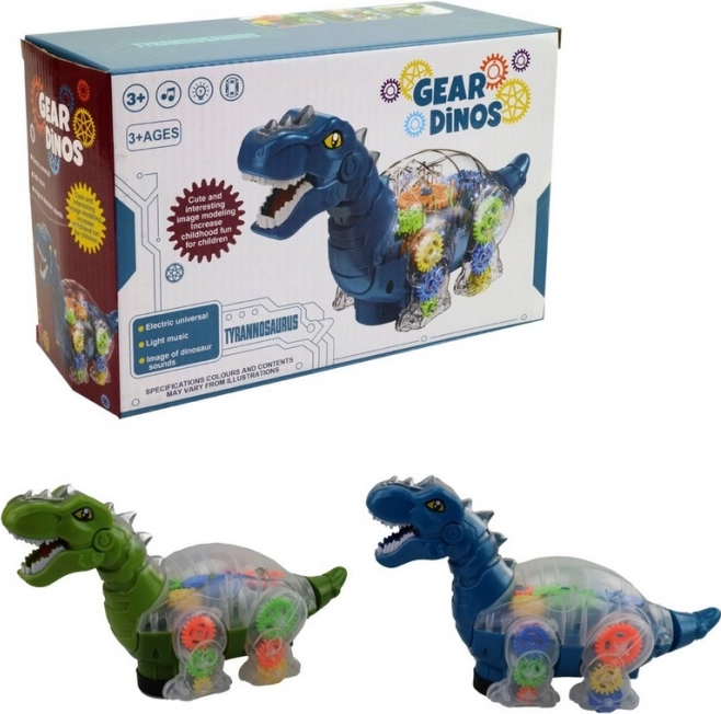 Dinoszaurusz fénnyel és zenével elemekre