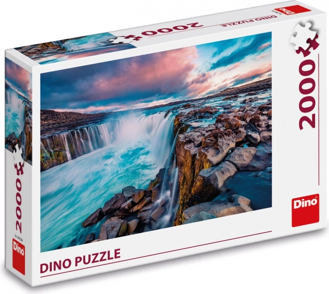 Dino puzzle selfoss vízesés 2000 darabos