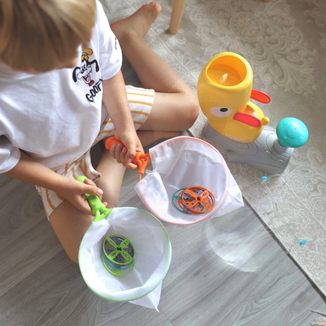 Woopie Ügyességi játék Fogd el Frisbee lemezvetővel