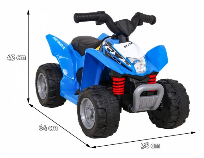 quad honda 250x trx akkumulátoros kék led világítással és műbőrszékkel