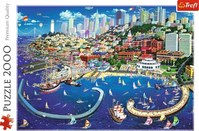 Puzzle 2000 darabos San Francisco-öböl