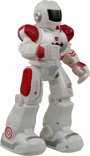 Interaktív robot Viktor 27 cm, 21 funkció, piros
