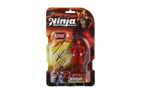 Ninja figura 10 cm kiegészítőkkel