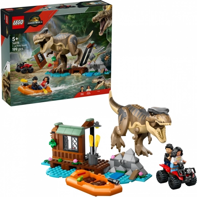 Lego Jurassic World Meneklés a Tyrannosaurus elől