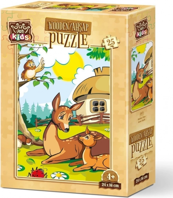 Art Puzzle Fa puzzle Őzes mama 25 darabos