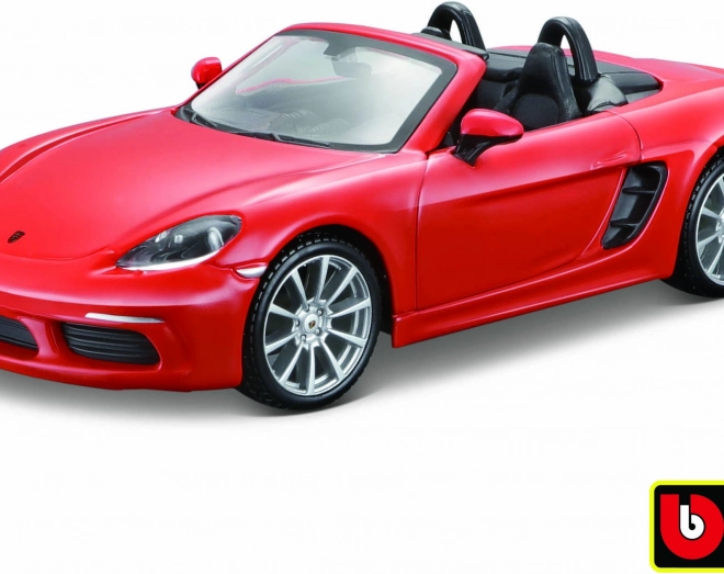 Bburago Porsche 718 Boxster narancssárga 1:24