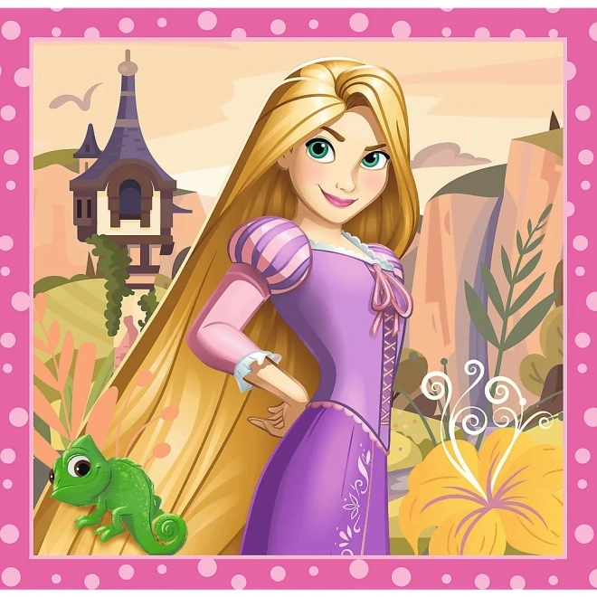Disney Hercegnők Gyönyörű Virágok 3 az 1-ben Puzzle