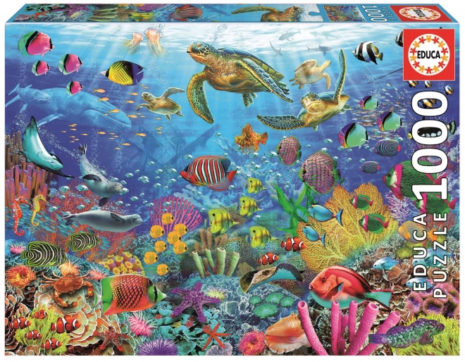 Educa puzzle Teknősök a trópusi fantáziában 1000 darabos