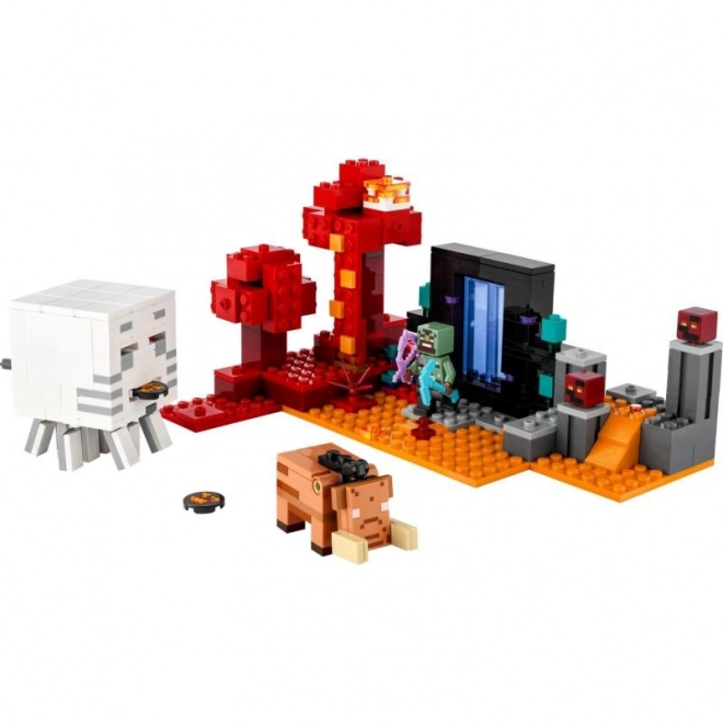 LEGO Minecraft A Nether Portálnál Zasazka
