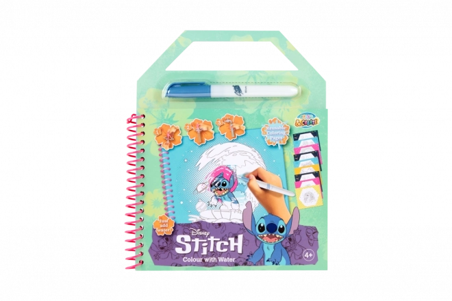 Festés vízzel Stitch mintával