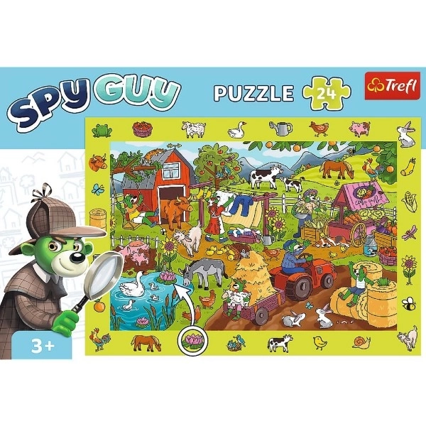 Spy Guy megfigyelő puzzle - Farm 24 darabos
