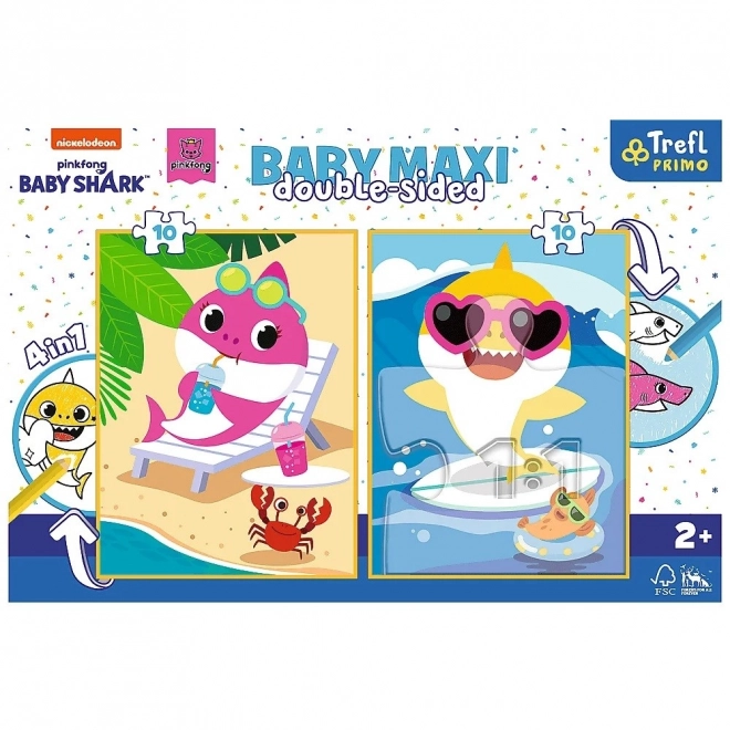 Oboustranné puzzle Baby Shark maxi