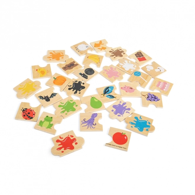 Didaktikus puzzle színek - Bigjigs Toys