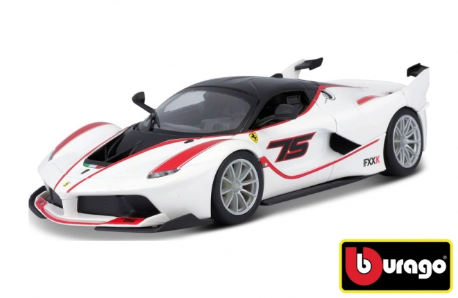 Bburago Ferrari Racing FXX K fehér modell 1:24 méretarányban