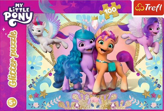 My Little Pony csillogó puzzle 100 darabos