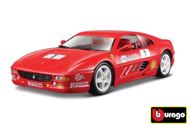 Bburago Ferrari F355 Challenge piros fém autómodell