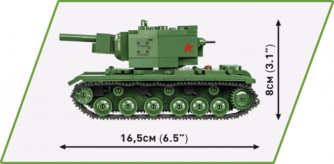 Történelmi kollekció WWII KV-2 tank építőkocka