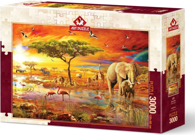 Afrikai Szafari Puzzle 3000 darabos