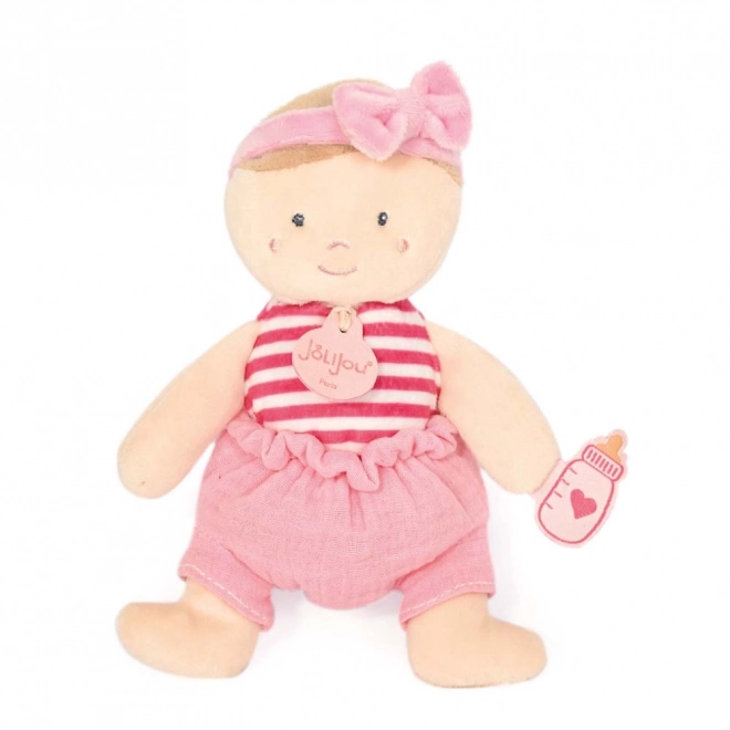 Doudou Jolijou babapárna 18 cm rózsaszín