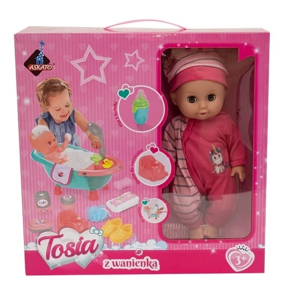 Tosia játékszett fürdőkáddal