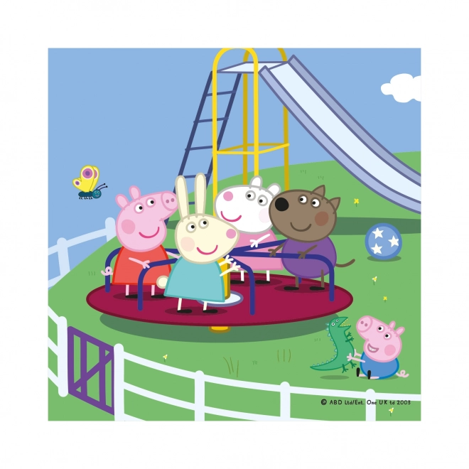 Peppa malac nyaralás puzzle 3x55 darab