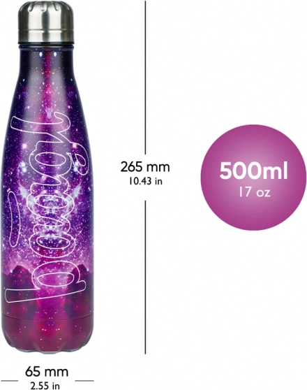 Termosz üveg fém kupakkal Galaxy 500 ml