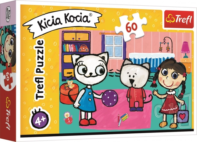 Kicia Kocia és barátai puzzle - 60 darabos