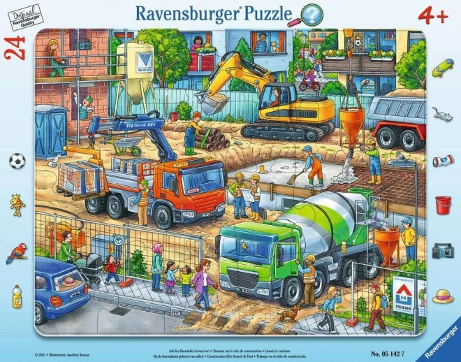 Építkezési helyszín Ravensburger puzzle 24 darabos